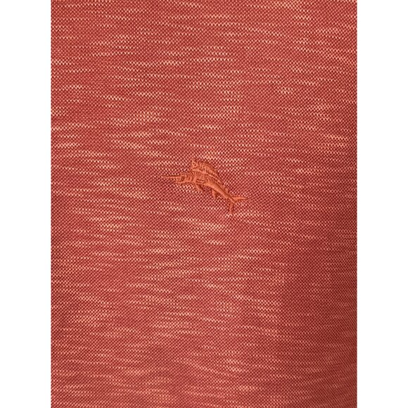 Tommy Bahama Mens Polo Shirt Size XXL Tencel Blend Short Sleeve Rust Color - Picture 3 of 8
